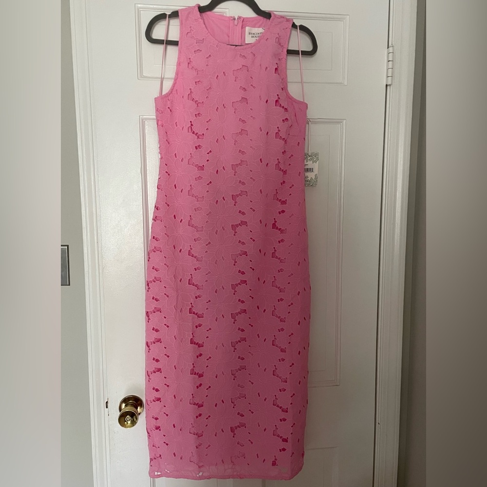 NWT - Tuckernuck Hyacinth House Pink Lace Midi Dress